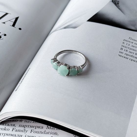 Серебряное кольцо с изумрудом 2.47ct