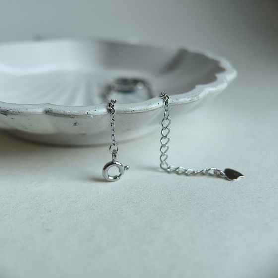 Серебряный браслет с бирюзой, фианитами