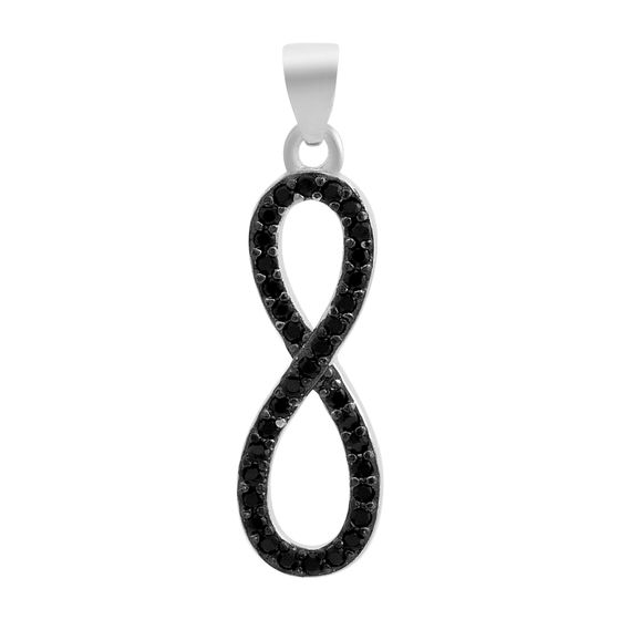 Серебряная подвеска с фианитами