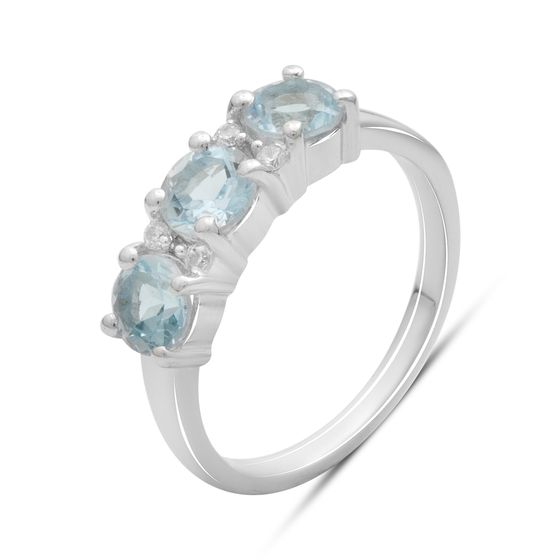 Серебряное кольцо с топазом 2.058ct