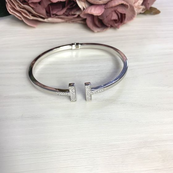 Золотой браслет с фианитами 0.5ct