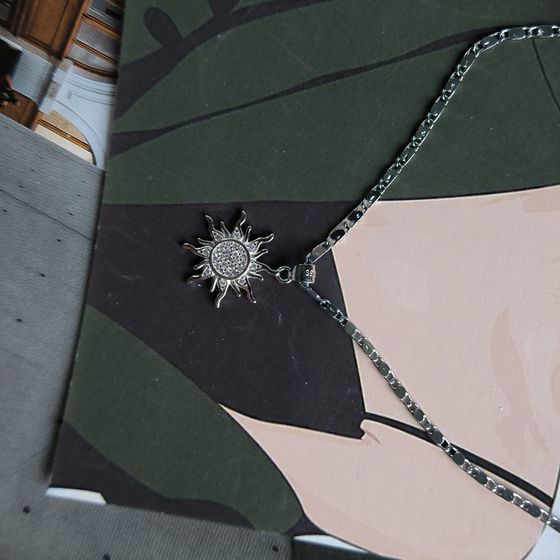 Серебряная подвеска с фианитами