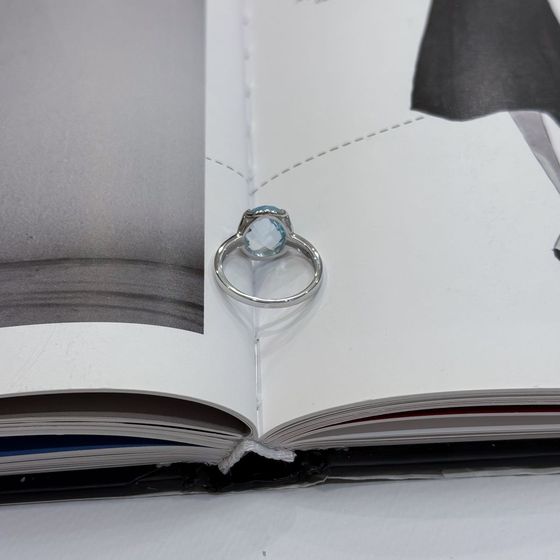 Серебряное кольцо с топазом 4.95ct