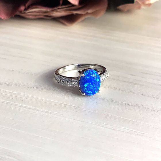 Серебряное кольцо с опалом 1.493ct
