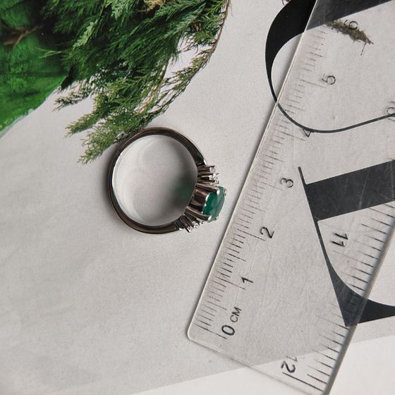 Серебряное кольцо с агатом 1.332ct