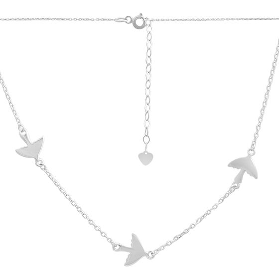 Серебряное колье без камней