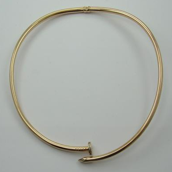 Золотое колье с фианитами 0.3ct