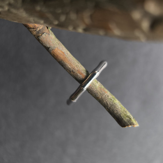 Серебряное кольцо без камней