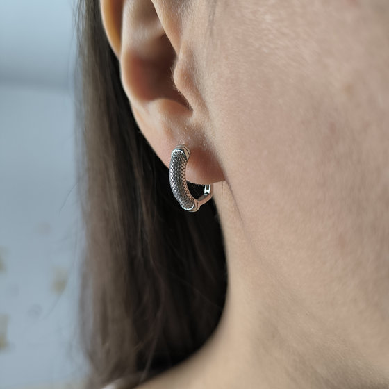 Серебряные серьги без камней