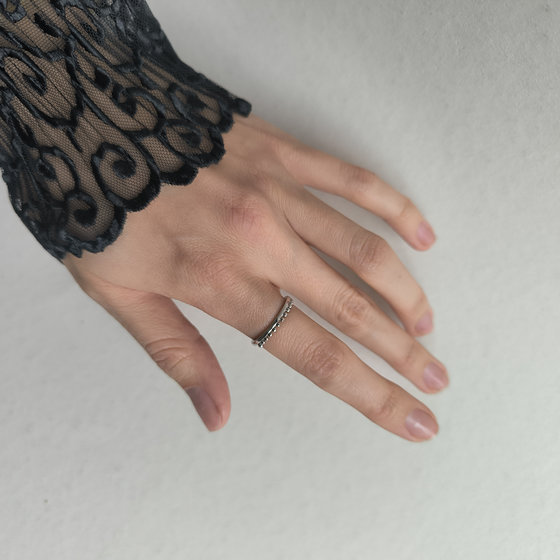 Серебряное кольцо без камней