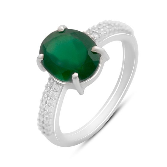 Серебряное кольцо с агатом