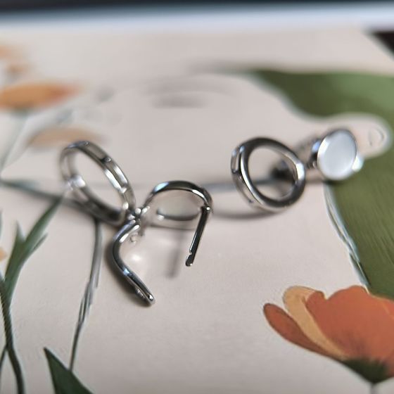 Серебряные серьги с перламутром