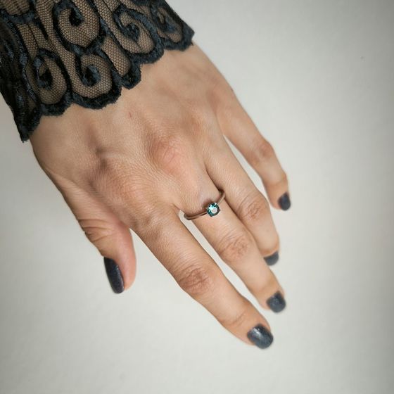 Серебряное кольцо с мистик топазом 0.375ct