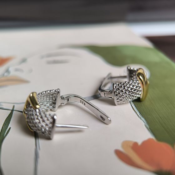 Серебряные серьги без камней