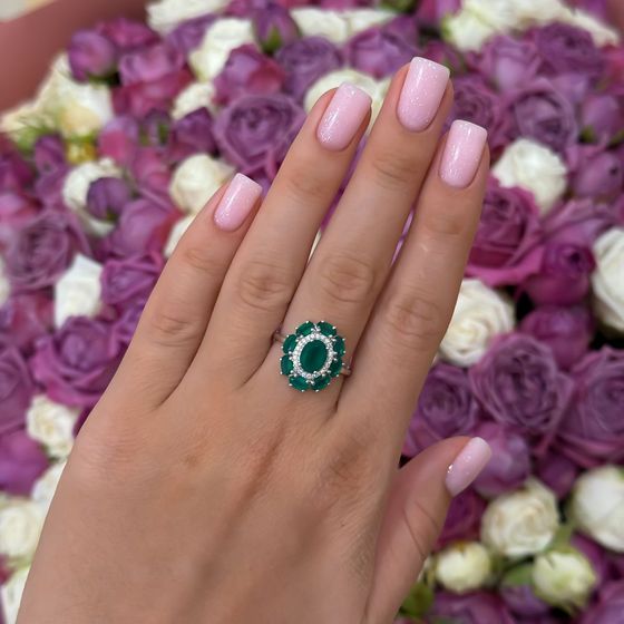 Серебряное кольцо с агатом 2.941ct