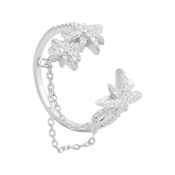 Серебряное кольцо с фианитами