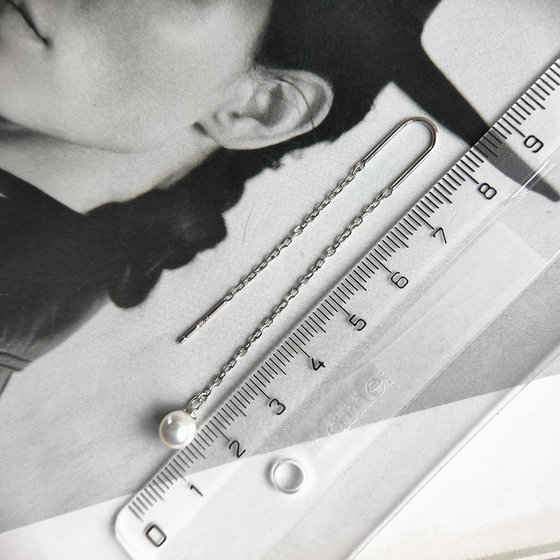 Серебряные серьги с жемчугом 2ct