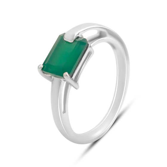 Серебряное кольцо с агатом 1.475ct