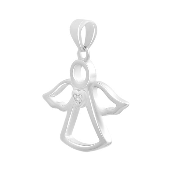 Серебряная подвеска с фианитами