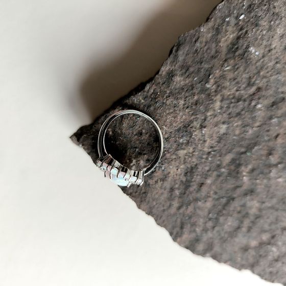 Серебряное кольцо с опалом 1.417ct