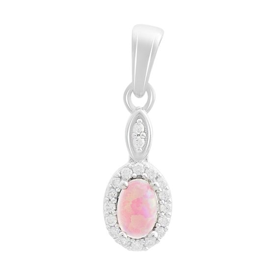Серебряная подвеска с опалом 0.208ct