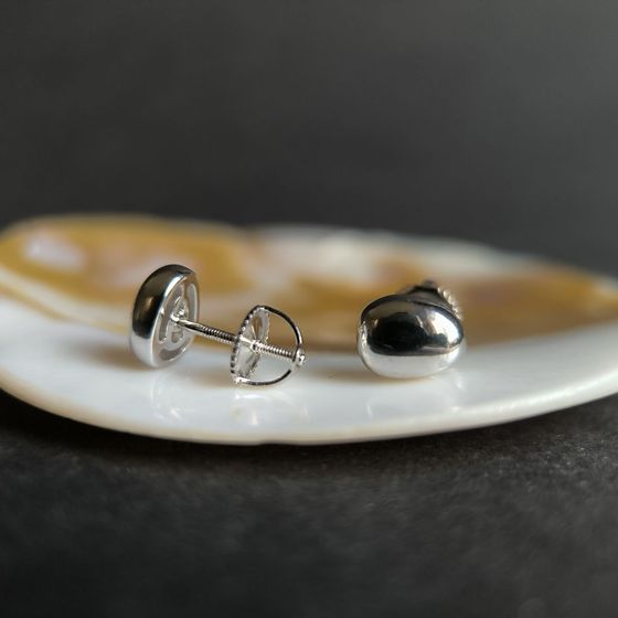 Серебряные серьги без камней