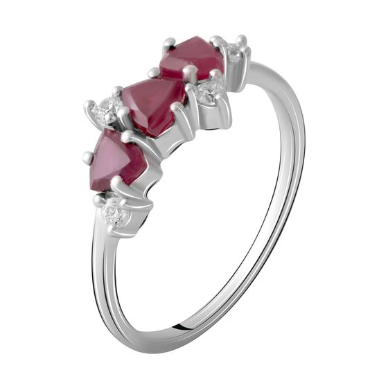 Серебряное кольцо с рубином 1.188ct