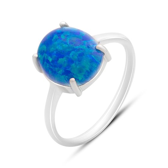 Серебряное кольцо с опалом