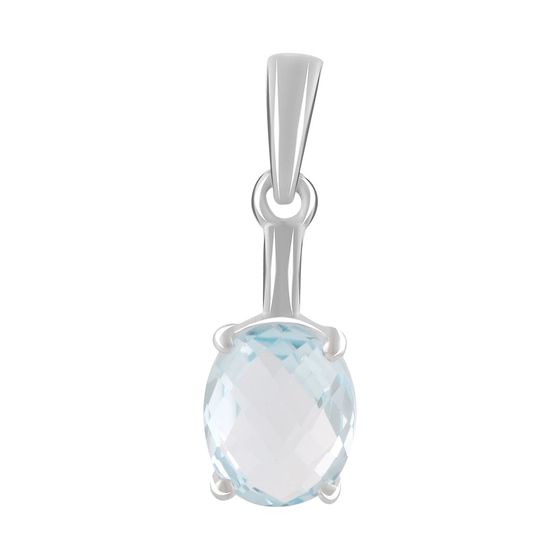 Серебряная подвеска с топазом 2.742ct