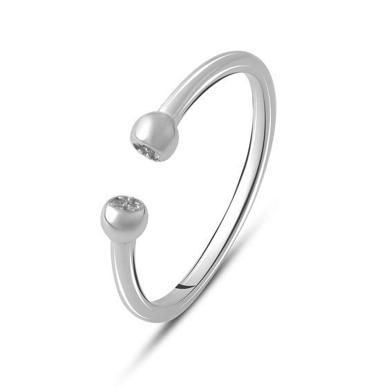 Серебряное кольцо с фианитами