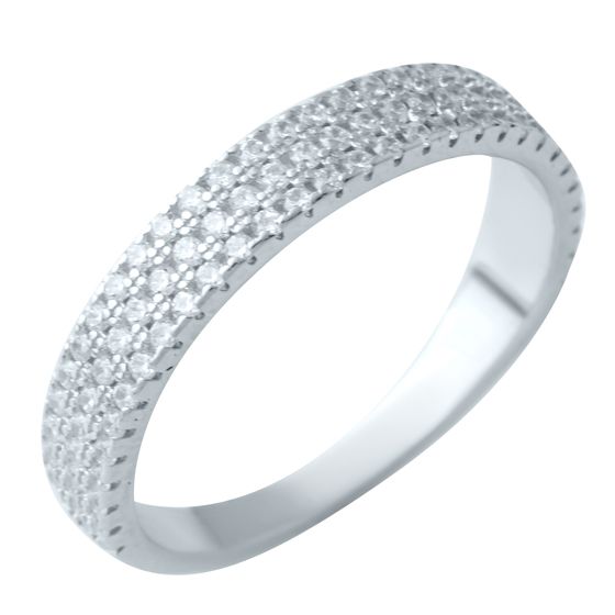 Серебряное кольцо с фианитами