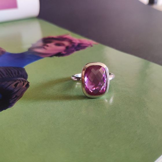 Серебряное кольцо с александритом 8.6ct