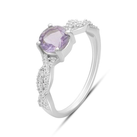 Серебряное кольцо с аметистом 1.052ct