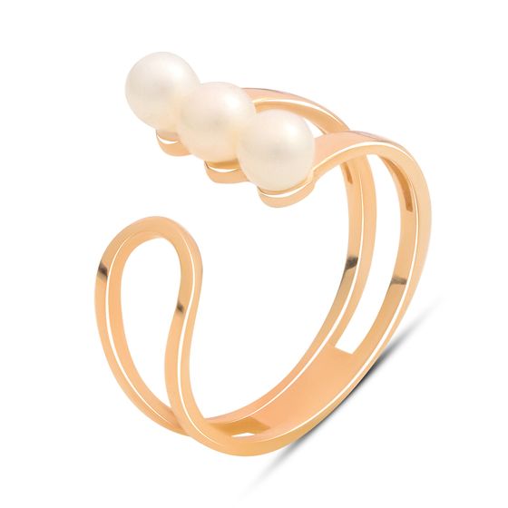 Золотое кольцо с жемчугом