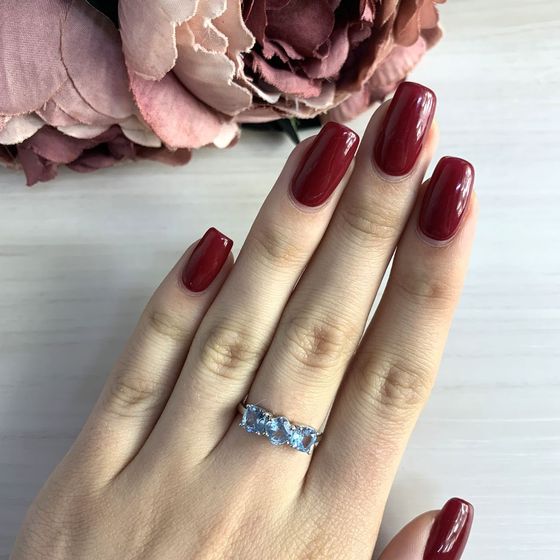 Серебряное кольцо с топазом 2.1ct