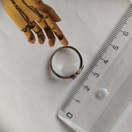 Серебряное кольцо без камней