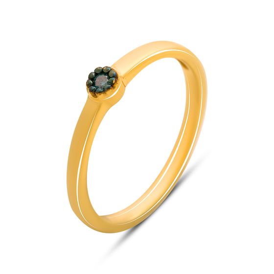Серебряное кольцо с бриллиантом