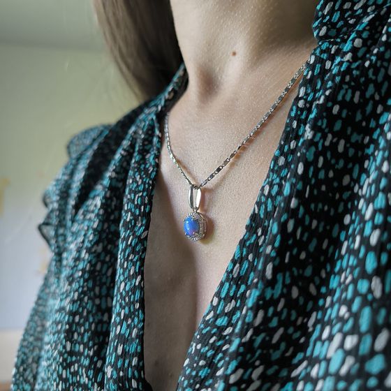 Серебряная подвеска с опалом 1.229ct