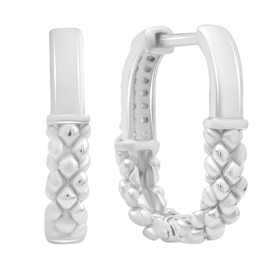 Серебряные серьги без камней