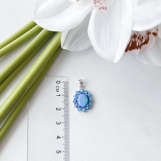 Серебряная подвеска с опалом 1.923ct