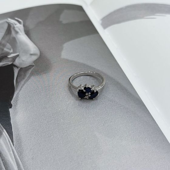 Серебряное кольцо с сапфиром 1.548ct