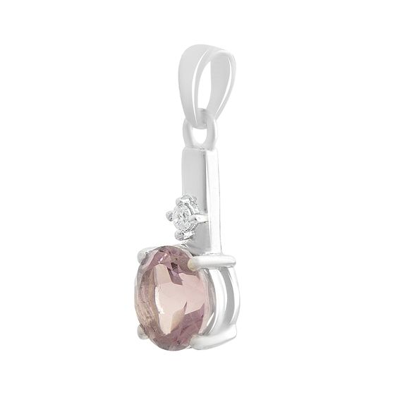 Серебряная подвеска с аметистом 1.703ct