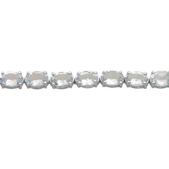 Серебряный браслет с топазом 5.267ct