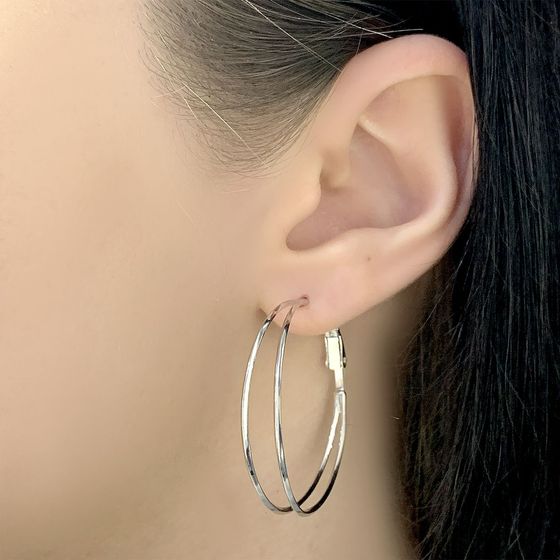Серебряные серьги с жемчугом барочным