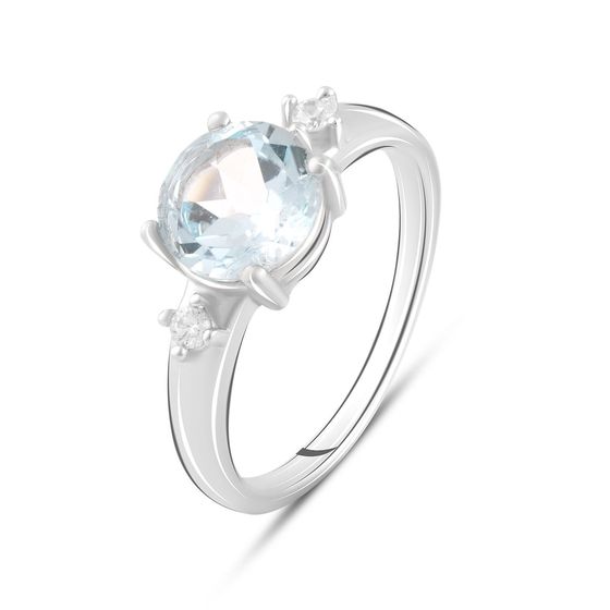 Серебряное кольцо с топазом 2.362ct