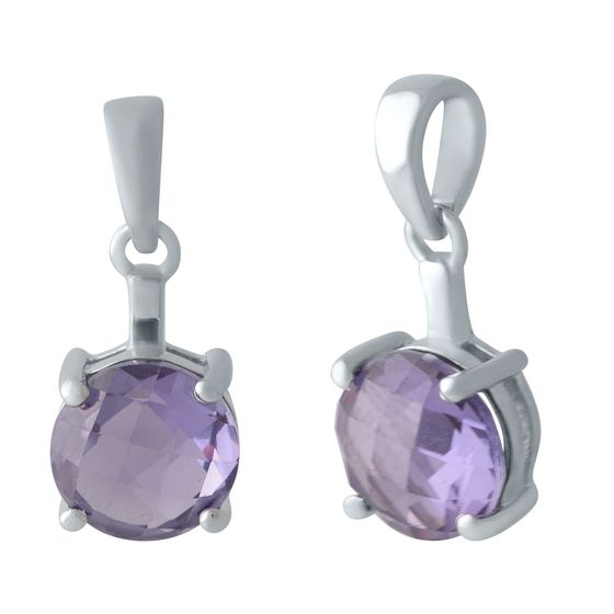 Серебряная подвеска с александритом