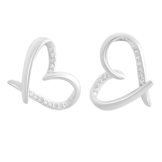 Серебряная подвеска с фианитами