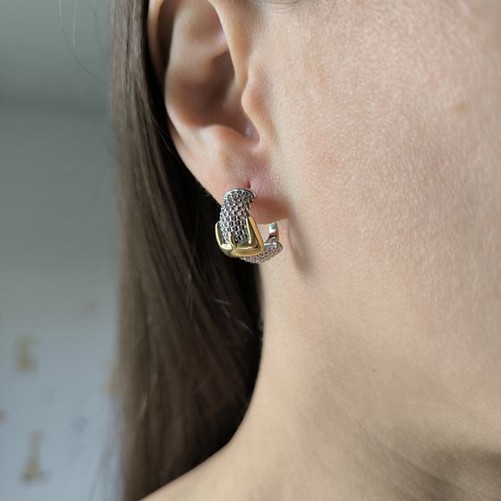 Серебряные серьги без камней