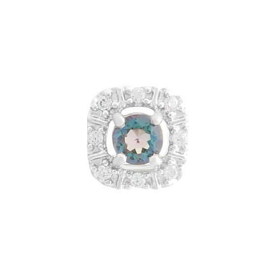 Серебряная подвеска с мистик топазом 0.37ct