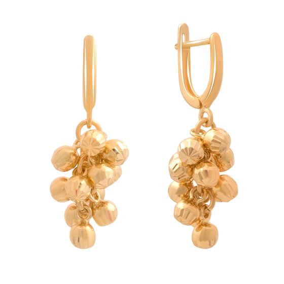 Золотые серьги без камней